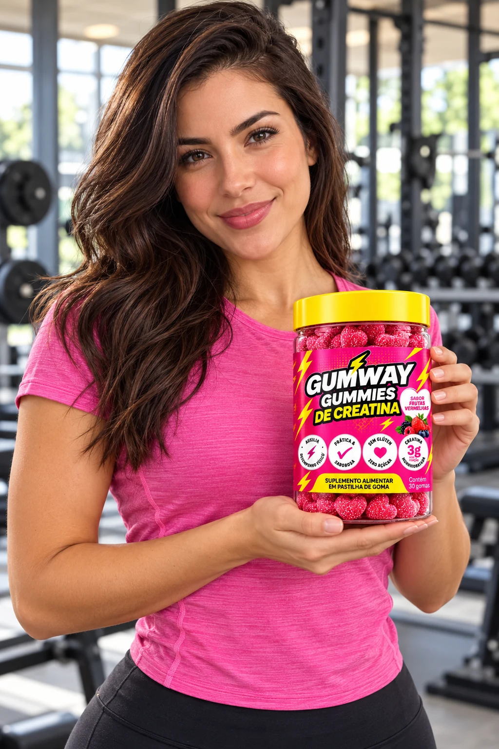 Gumway Frutas Vermelhas na academia
